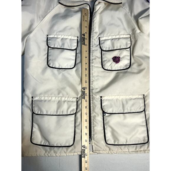 Vintage 70's ARCTIC Wear Womens White Ski and Snow Jacket Coat Size Large - Picture 11 of 13